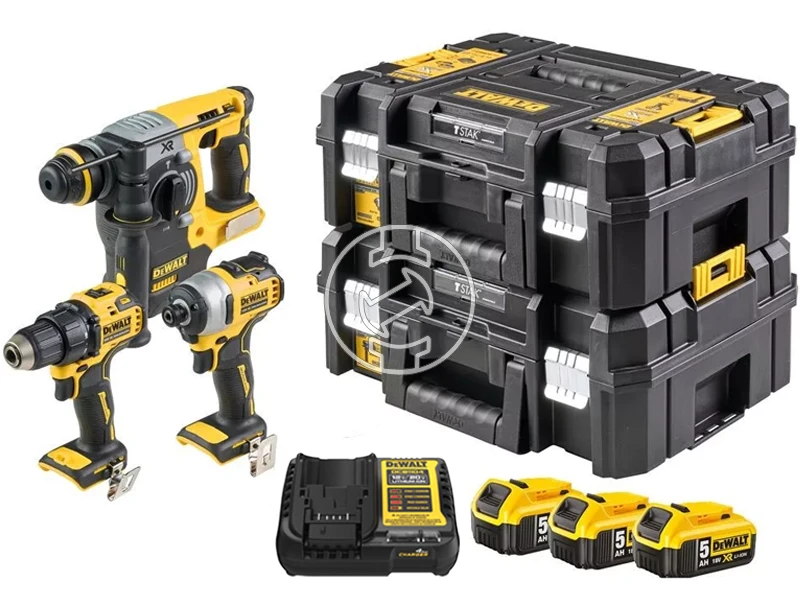 DeWalt DCK377P3T-QW gépcsomag TSTAK kofferben