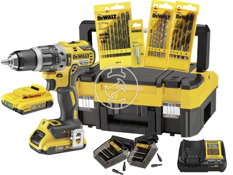 DeWalt DCK796D2T-QW akkus ütvefúró-csavarozó 18 V | 27 Nm/70 Nm | 1,5 - 13 mm | Szénkefementes | 2 x 2 Ah akku + töltő | TSTAK kofferben