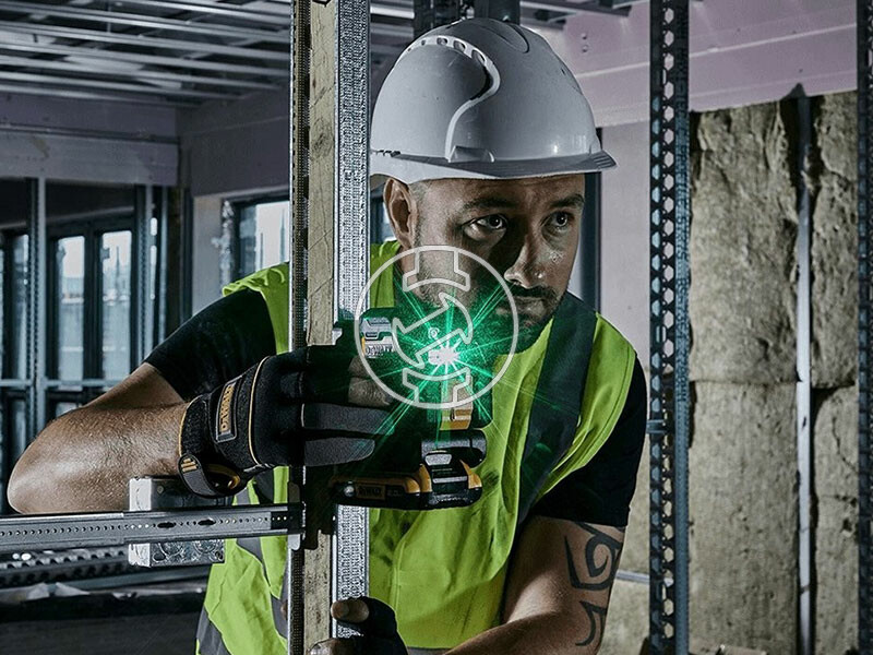 DeWalt DCLE34021N-XJ vonallézer (akku és töltő nélkül)