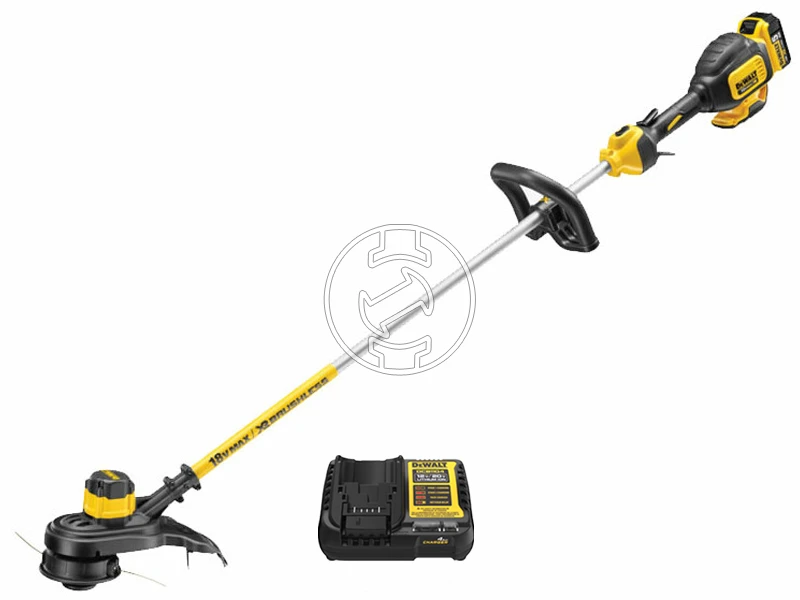 DeWalt DCM561P1-QW akkus fűszegélynyíró 18 V | 330 mm | Szénkefementes | 1 x 5 Ah akku + töltő