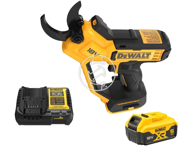 DeWalt DCMPP568P1-QW akkus metszőolló 18 V | 38 mm | Szénkefés | 1 x 5 Ah akku + töltő | Kartondobozban