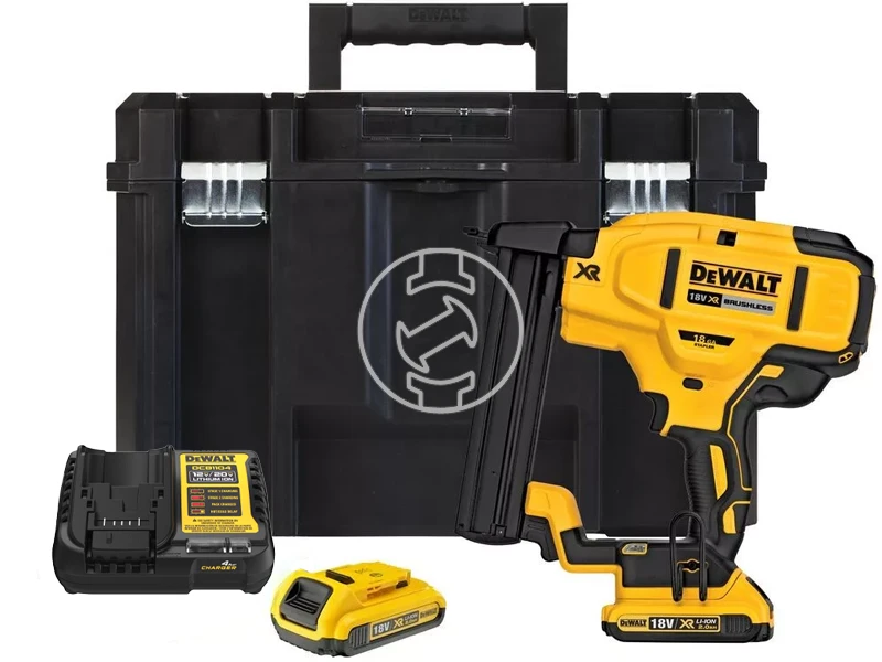 DeWalt DCN681D2-QW akkus kapcsozó 18 V | 12 - 38 | Szénkefementes | 2 x 2 Ah akku + töltő | TSTAK kofferben
