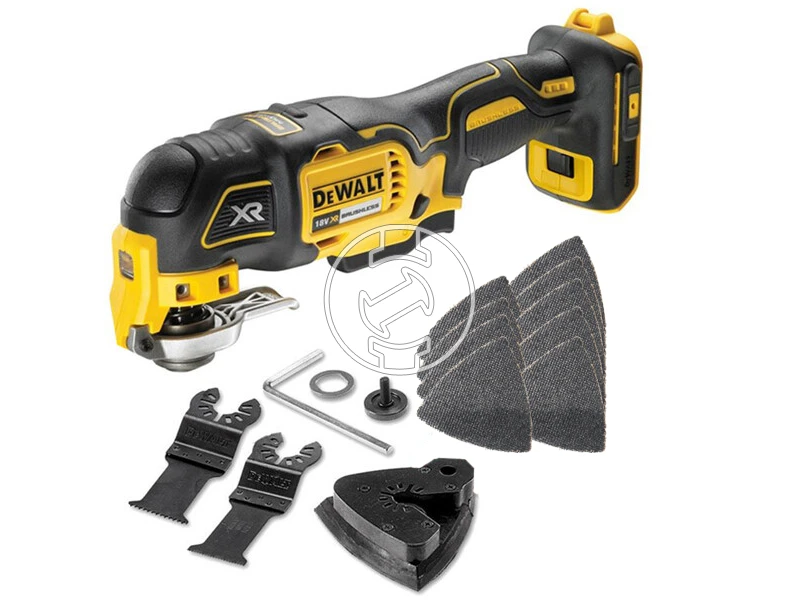 DeWalt DCS356N-XJ akkus multifunkciós gép rezgő 18 V | 0 - 20000   1/min | 1,6 ° | Szénkefementes | Akku és töltő nélkül | Kartondobozban