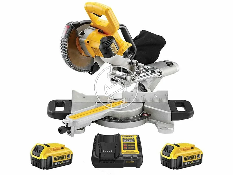 DeWalt DCS365M2-QW akkus gérvágó 18 V | Fűrészlap 184 mm x 16 mm | Vágás max. 50 x 250 mm | Szénkefementes | 2 x 4 Ah akku + töltő