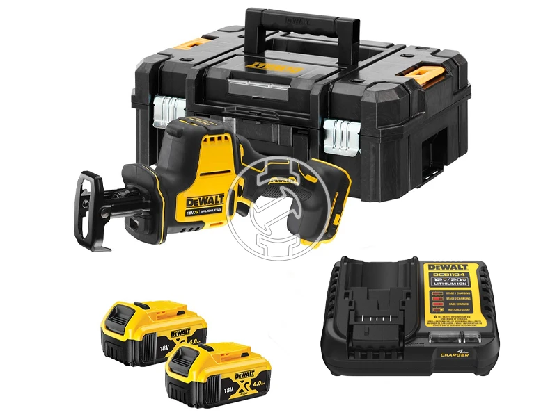 DeWalt DCS369M2-QW akkus orrfűrész 18 V | 90 mm | Szénkefementes | 2 x 4 Ah akku + töltő | TSTAK kofferben