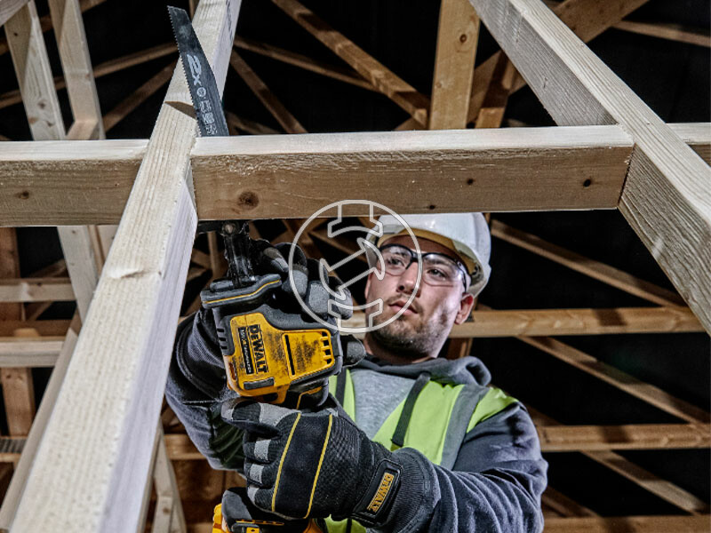 DeWalt DCS369P2-QW akkus orrfűrész 2x5Ah, TSTAK