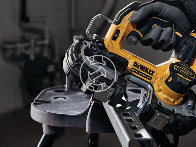 DeWalt DCS377NT-XJ akkus kézi szalagfűrész (akku és töltő nélkül)