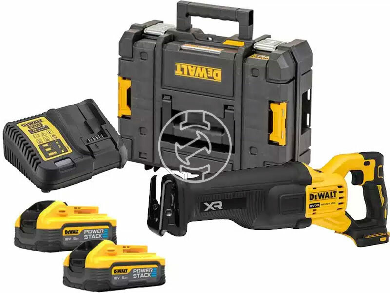 DeWalt DCS386H2T-QW akkus orrfűrész 2x5Ah, TSTAK