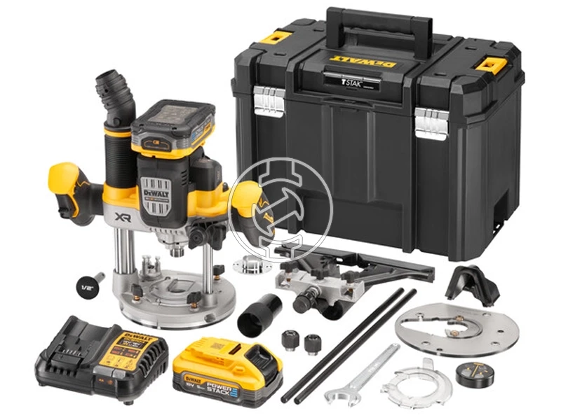 DeWalt DCW620H2-QW akkus felsõmaró 18 V | 11000 - 23000 RPM | Szénkefementes | 2 x 5 Ah akku + töltõ | TSTAK kofferben