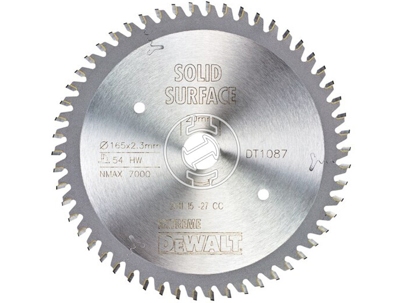 DeWalt DT1087-QZ 165 mm körfűrészlap fához