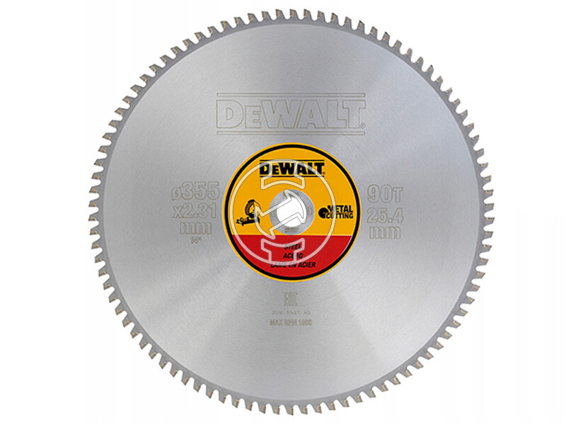 DeWalt DT1927-QZ 355 mm körfűrészlap fémhez