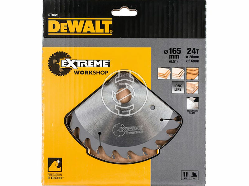 DeWalt DT4026 körfűrészlap 165 x 20 mm 24T