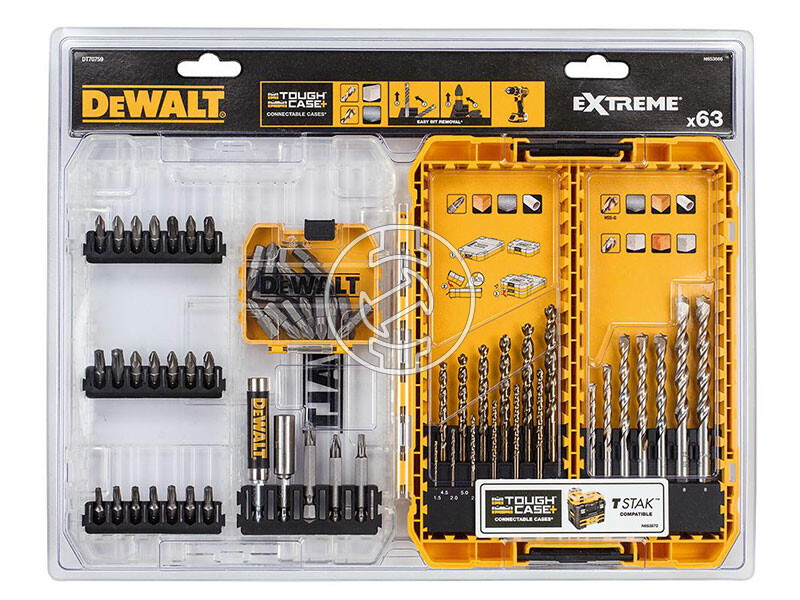 DeWalt DT70759-QZ 63-os bit és fúró készlet