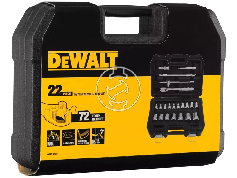 DeWalt dugókulcs készlet 1/2 inch 22 db