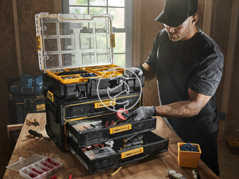DeWalt DWST08330-1 szortiment doboz 3 fiókos