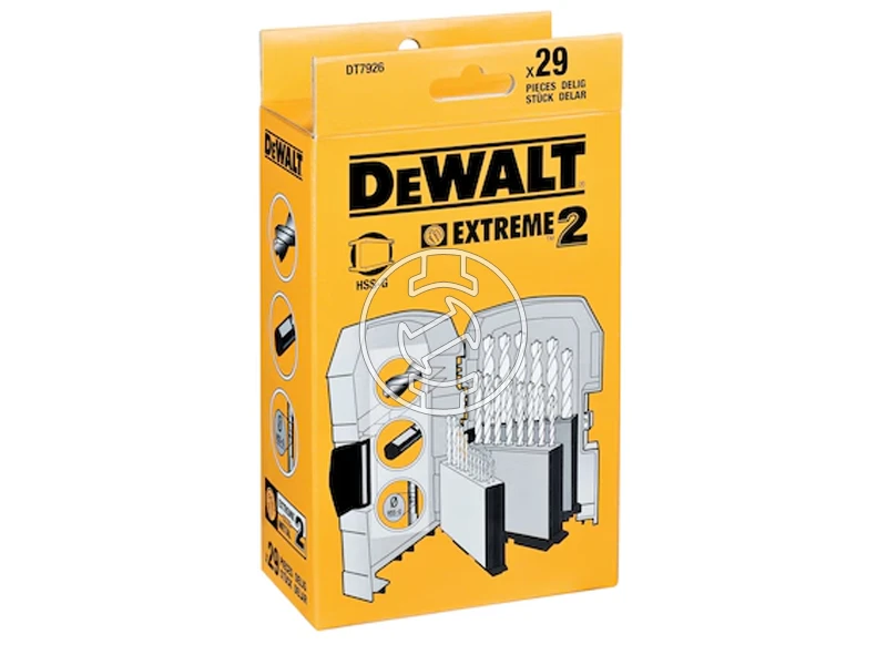 DeWalt EXTREME2 fúrószár készlet 29 db