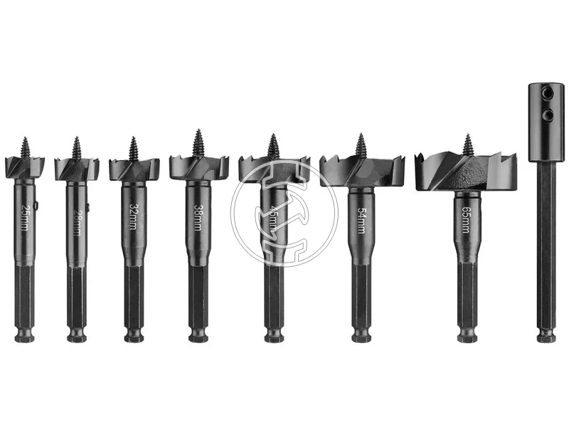 Kép: DeWalt forstner furoszar keszlet 25 - 65 mm 8 reszes_1.webp