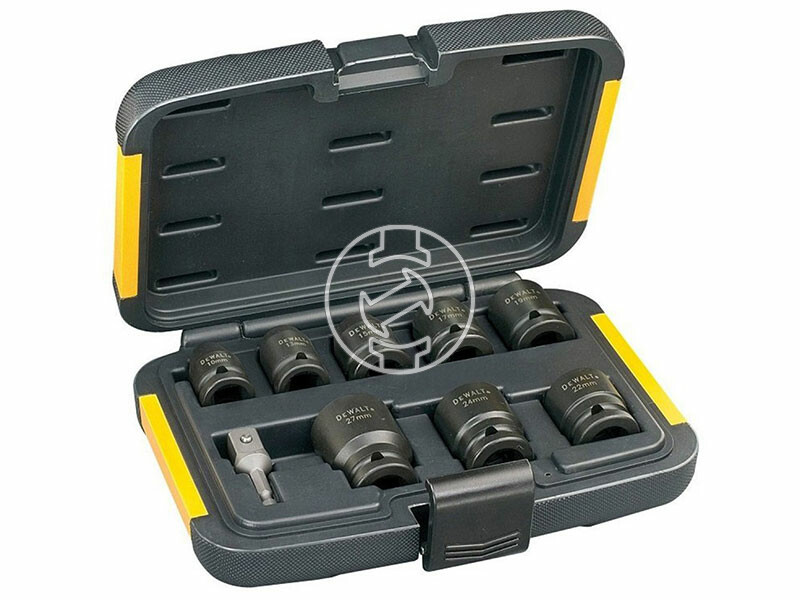 DeWalt gépi dugókulcs készlet 1/2inch 17 db