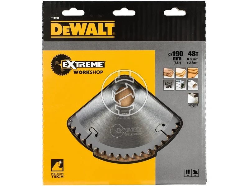 Kép: DeWalt korfureszlap 190x30x26 mm48T.webp