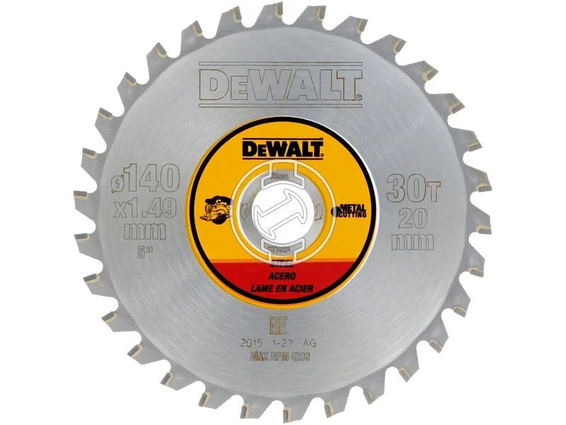 Kép: DeWalt korfureszlap acel - inoxhoz 140x20mm 30T_0.webp