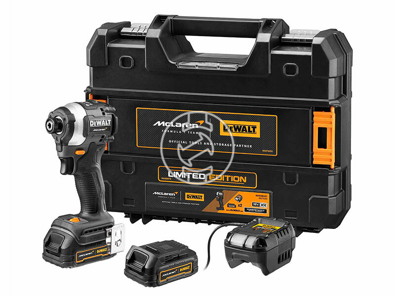 DeWalt McLaren DCF85ME2GT-QW akkus ütvecsavarozó 2x1,7Ah, TSTAK