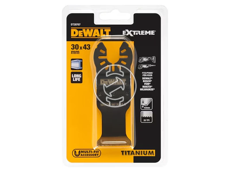 DeWalt merülőfűrészlap oszcilláló multigéphez 43 x 31mm