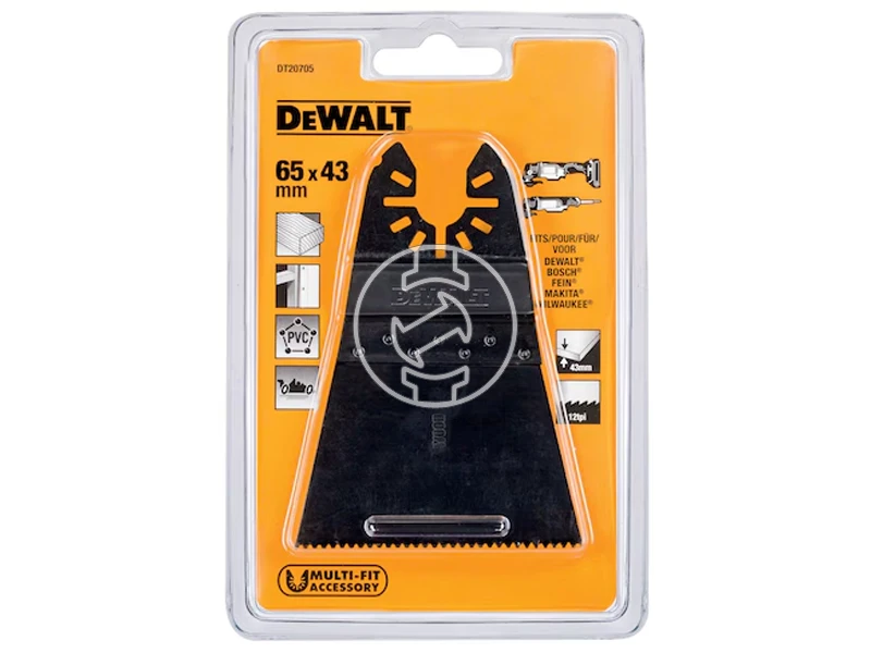 DeWalt merülőfűrészlap oszcilláló multigéphez 43 x 66mm