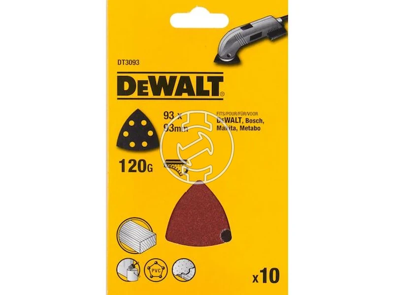 Kép: DeWalt Multicsiszololap 93 x 93 mm 100 G_1.webp
