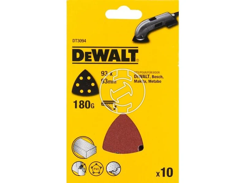 Kép: DeWalt Multicsiszololap 93 x 93 mm 180 G_1.webp