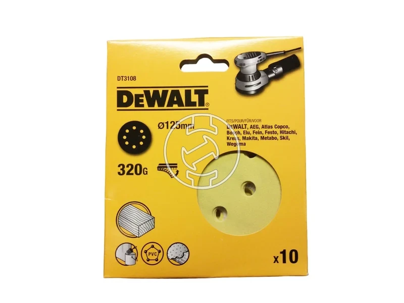 Kép: DeWalt ROS 125mm 320G Tepozaras excentercsiszolopapir 125 mm 320G_1.webp