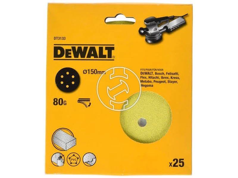 Kép: DeWalt ROS 150mm 80G Tepozaras excentercsiszolopapir 150 mm 80G_1.webp