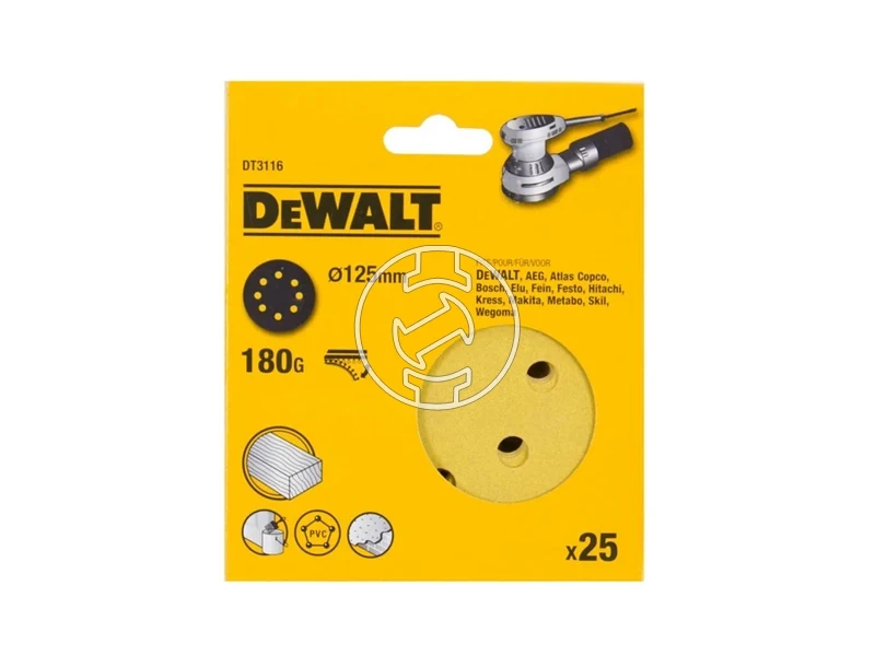 Kép: DeWalt Sanding Disc Tepozaras excentercsiszolopapir 125 mm_1.webp