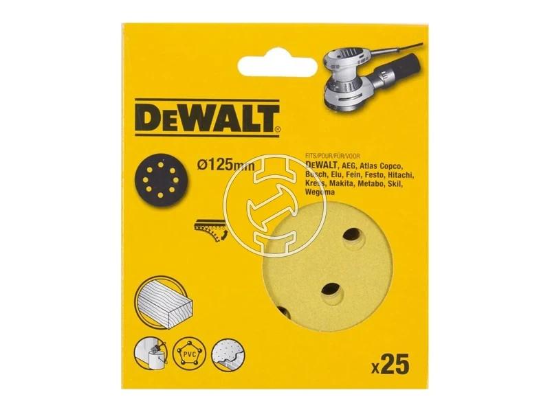 Kép: DeWalt Sanding Disc Tepozaras excentercsiszolopapir 125 mm_1.webp