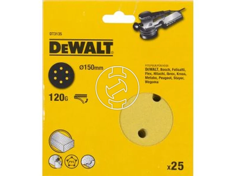 Kép: DeWalt Sanding Disc Tepozaras excentercsiszolopapir 150 mm_1.webp