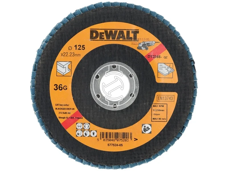 Kép: DeWalt T29 Lamellas csiszolokorong 125 mm 36 szemcse_0.webp