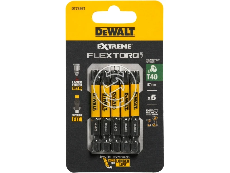 Kép: DeWalt torx behajtobit T40 x 50 mm 5 db.webp