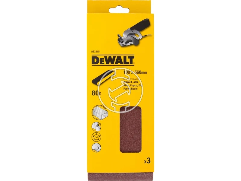 Kép: DeWalt Vegtelenitett csiszoloszalag 100 x 560 mm 80_1.webp