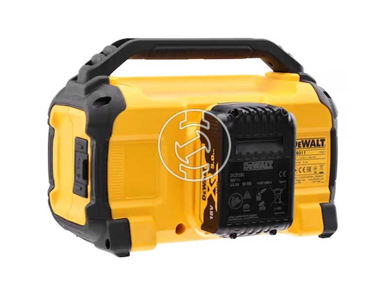 DeWalt DCR011-XJ akkus bluetooth hangszóró 10,8 V/12 V/18 V/36 V/54 V | 10 W | Akku és töltő nélkül | Kartondobozban