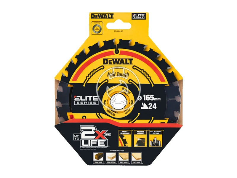 DeWalt körfűrészlap 165 x 20 mm | fogszám: 24 db | vágásszélesség: 1,65 mm