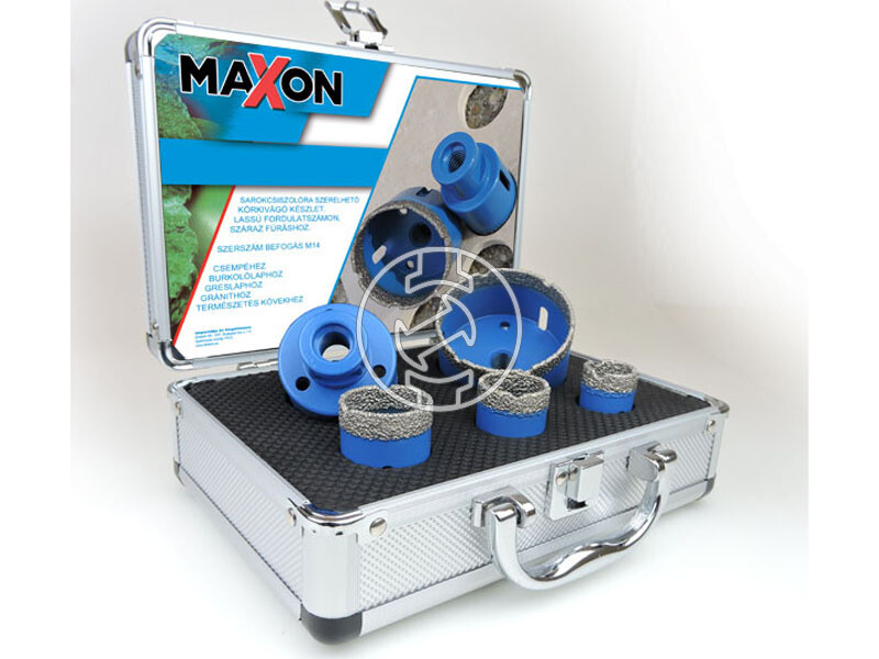 Diatech Maxon gyémántfúrókorona készlet sarokcsiszolóra 20-27-35-55-68 mm