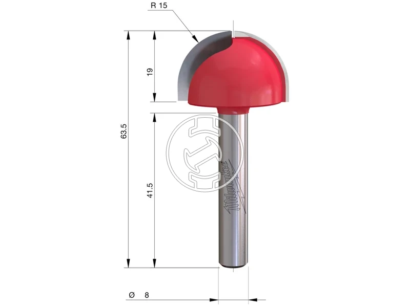 Kép: Domboru homlokmaro S8 R30 635 mm-1 db.webp