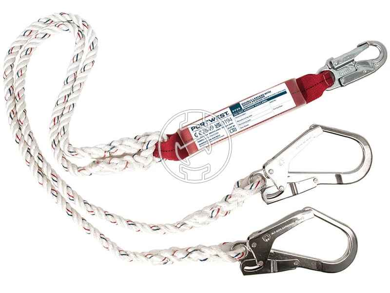 Double 1.8m Lanyard With Shock Absorber