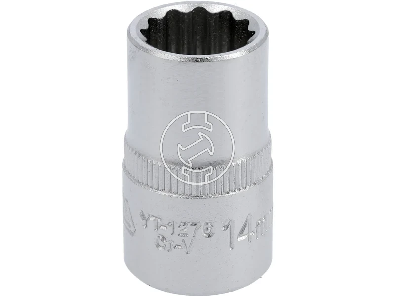 Kép: Dugokulcsfej 12 14 mm 12 szogletu dupla hatlap Cr-V acel normal kivitel.webp