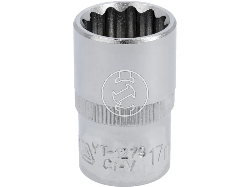 Kép: Dugokulcsfej 17 mm 12 meghajtas 12-kant dupla hatlap Cr-V normal.webp