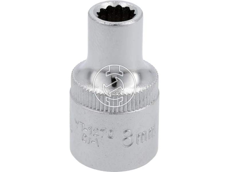 Kép: Dugokulcsfej 8 mm 12 hajtas 12 szogletu Cr-V normal hosszusagu.webp