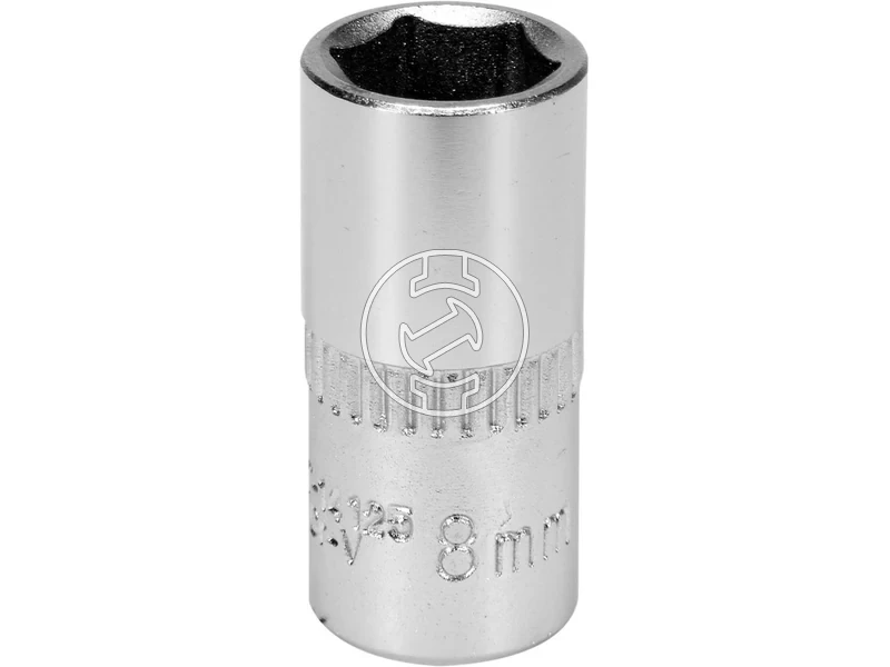 Kép: Dugokulcsfej 8 mm 14 negyszog hajtas 6-lapos Cr-V normal hossz.webp