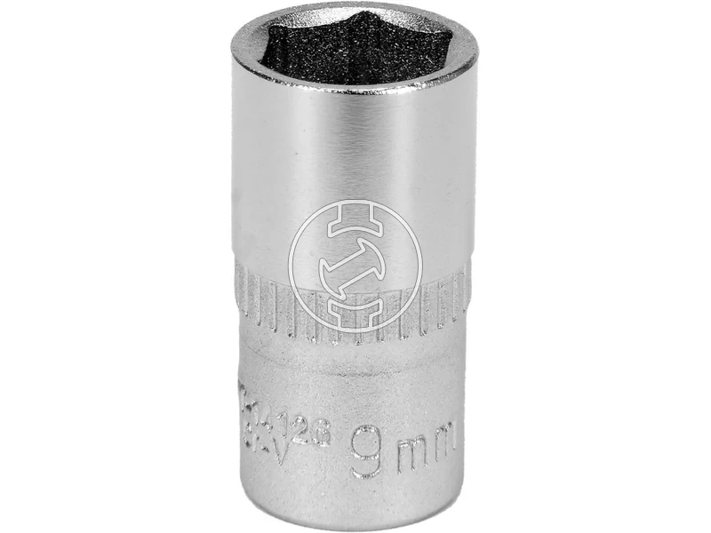 Kép: Dugokulcsfej 9 mm 14 63 mm negyszog 6 lapu Cr-V rovid.webp