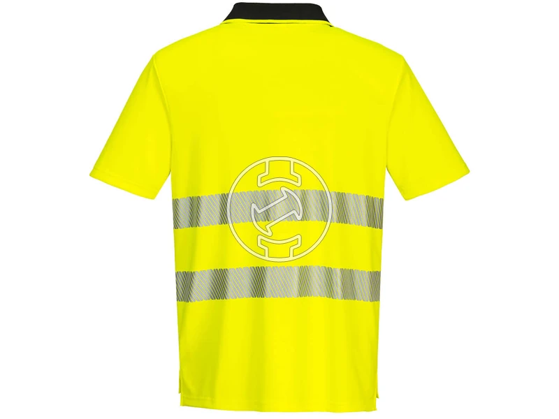 DX4 Hi-Vis Zip Polo Shirt S/S