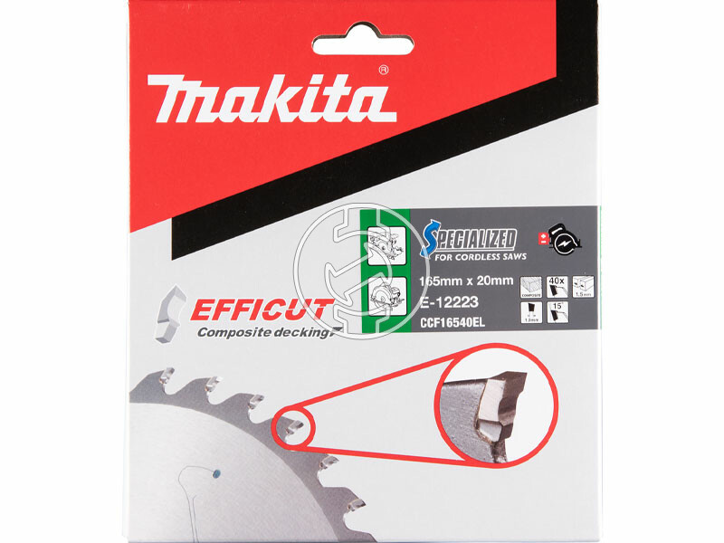 Makita Efficut körfűrészlap 165 x 20 mm Z40