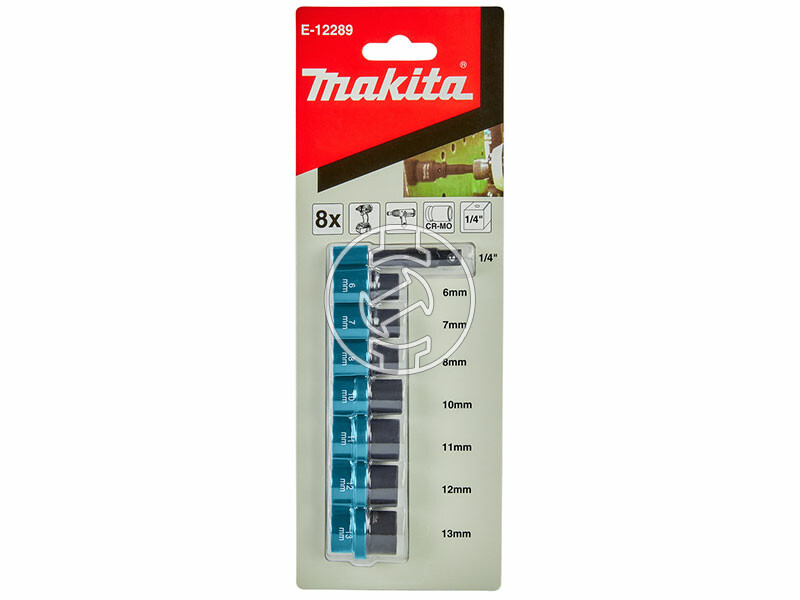 Makita 8 darabos gépi dugókulcs készlet 1/2 inch CR-MO